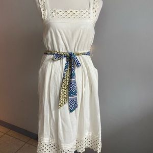 White eyelet dress by Anthro
